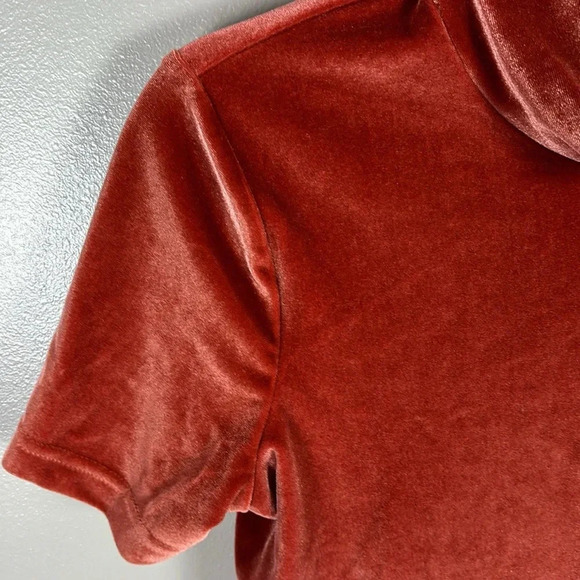 Madewell Velvet Turtleneck Short Sleeve Top - Picture 4 of 7